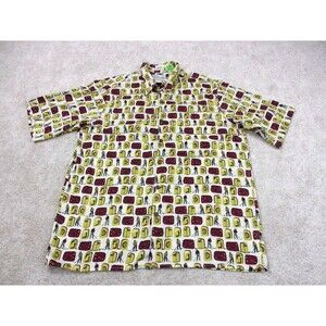 VINTAGE Reyn Spooner Shirt Mens Large Golf American Classics Cotton Button Up